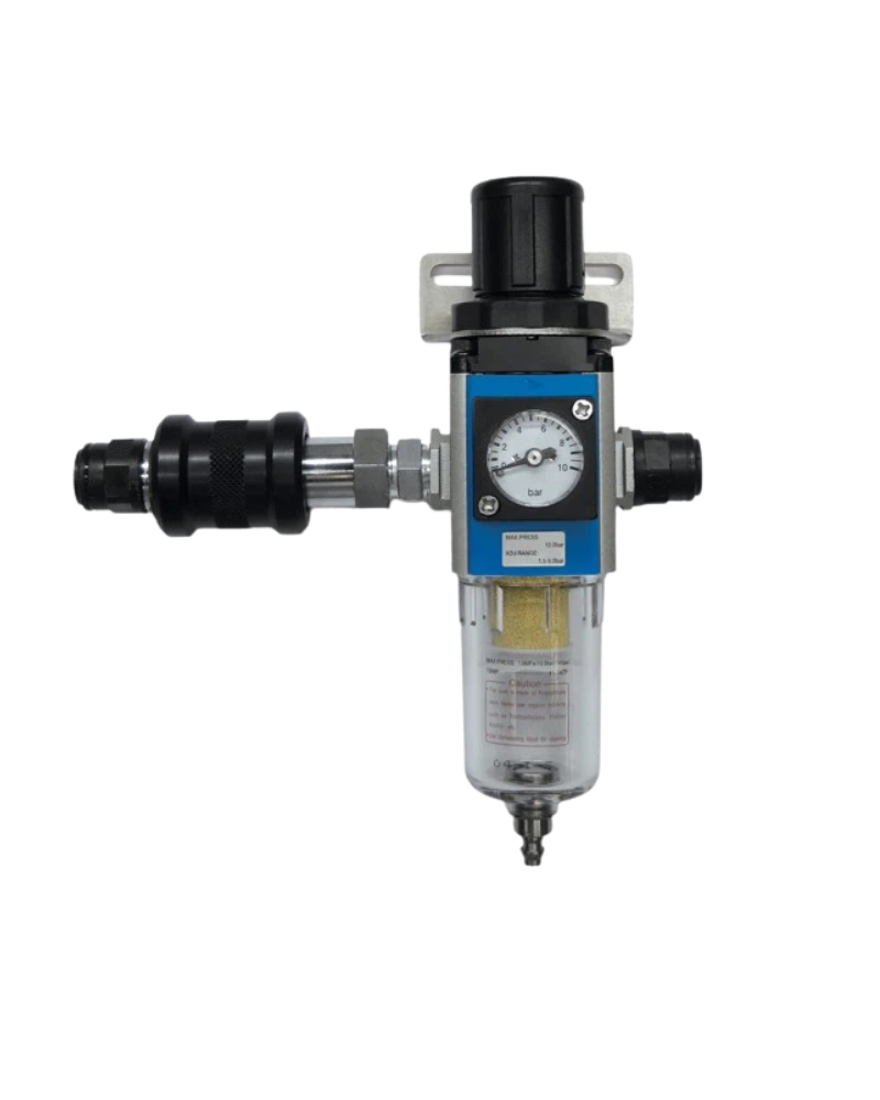 Pneumatic devices for the power supply of mini pneumatic pump sets DOP06, DOP10 and DOP20